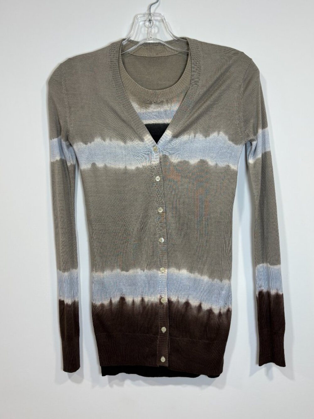 VTG Y2K 🌟 D&G DOLCE GABANNA 🌟 TIE DYE SILK KNIT TWIN SET SWEATER & CARDIGAN XS
